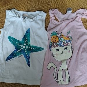 6/25🌺 Gymboree size 7 tank tops set of 2